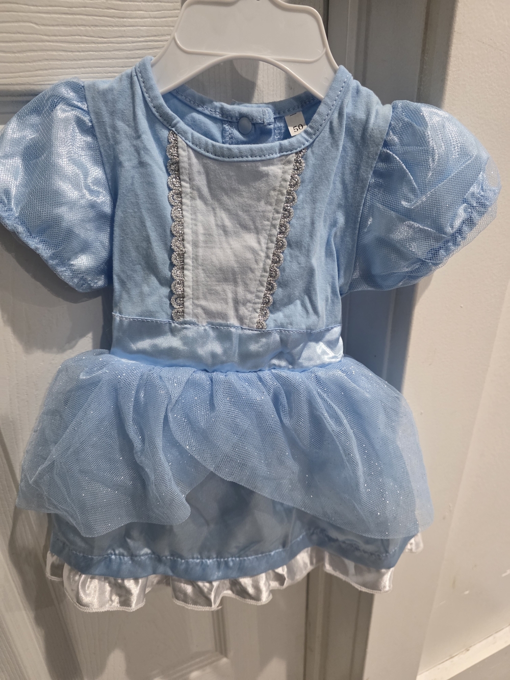 Disney Baby Cinderella Princess Dress Costume By Disguise  0-3 Months NEW!
